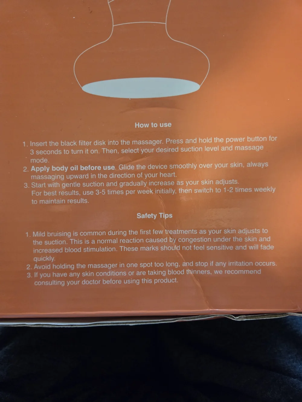 NIB Milow GlowFit Cellulite Massager Kit - Cordless Body Sculpting